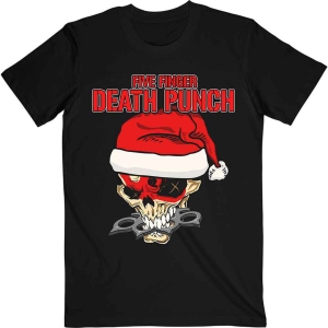 Five Finger Death Punch - Santa Knucklehead Uni Bl T-Shirt i gruppen MERCHANDISE / T-shirt / Hårdrock hos Bengans Skivbutik AB (5648197r)