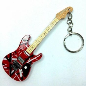 Van Halen - Nyckelring Eddie Van Halen (Trä) i gruppen MERCHANDISE / Accessoarer / Hårdrock hos Bengans Skivbutik AB (5648417)