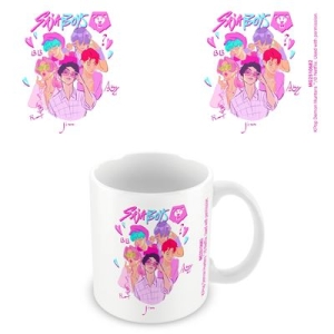K-Pop Demon Hunters - Saja Boys Graphic White Pod Mug i gruppen MERCHANDISE / Mugg / K-Pop hos Bengans Skivbutik AB (5648436)