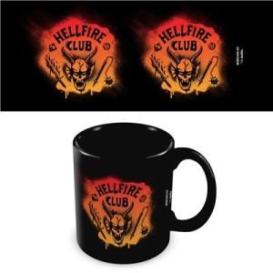 Stranger Things - Hellfire Black Pod Mug i gruppen MERCHANDISE / Mugg / TV-serie hos Bengans Skivbutik AB (5648448)