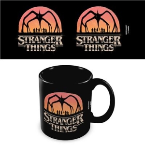 Stranger Things - Logo Black Pod Mug i gruppen MERCHANDISE / Mugg / TV-serie hos Bengans Skivbutik AB (5648451)