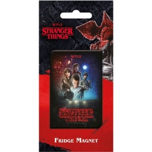 Stranger Things - One Sheet Season 1 Fridge Magnet i gruppen MERCHANDISE / Magnet / TV-serie hos Bengans Skivbutik AB (5648465)