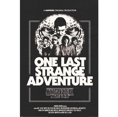 Stranger Things - One Last Adventure Maxi Poster 91,5 X 61 Cm i gruppen MERCHANDISE / Poster / TV-serie hos Bengans Skivbutik AB (5648477)