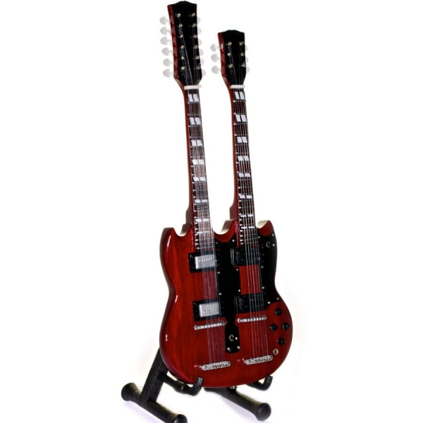 Led Zeppelin - Minigitarr Jimmy Page (Höjd Ca 25Cm i gruppen MERCHANDISE / Accessoarer / Hårdrock hos Bengans Skivbutik AB (5648666)