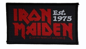 Iron Maiden - Est 1975 Standard Patch i gruppen MERCHANDISE / Tygmärke /  /  hos Bengans Skivbutik AB (5648775)