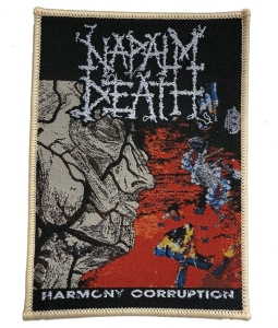 Napalm Death - Patch Harmony Corruption Beige Bor i gruppen MERCHANDISE / Tygmärke / Hårdrock hos Bengans Skivbutik AB (5648779)