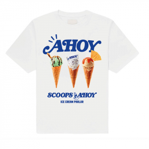 Stranger Things - Scoop Ahoy Uni Wht T-Shirt i gruppen MERCHANDISE / T-shirt / Film-Musikal hos Bengans Skivbutik AB (5649159r)