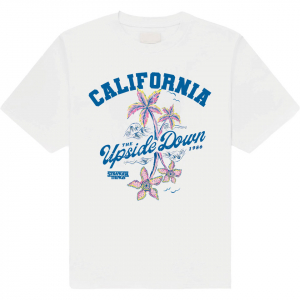 Stranger Things - California Upside Down Uni Wht T-Shirt i gruppen MERCHANDISE / T-shirt / Film-Musikal hos Bengans Skivbutik AB (5649160r)