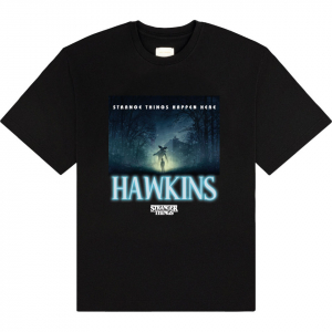 Stranger Things - Happen Here Uni Bl T-Shirt i gruppen MERCHANDISE / T-shirt / Film-Musikal hos Bengans Skivbutik AB (5649163r)