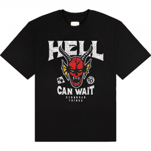 Stranger Things - Hell Can Wait Uni Bl T-Shirt i gruppen MERCHANDISE / T-shirt / Film-Musikal hos Bengans Skivbutik AB (5649168r)