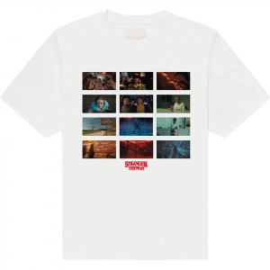 Stranger Things - Hawkins Power And Light Uni Wht T-Shirt i gruppen MERCHANDISE / T-shirt / Film-Musikal hos Bengans Skivbutik AB (5649172r)