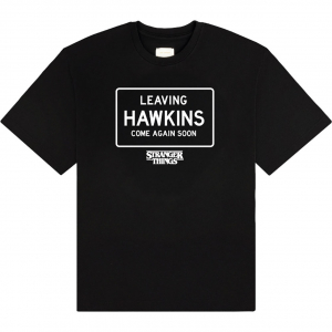 Stranger Things - Leaving Hawkins Uni Bl T-Shirt i gruppen MERCHANDISE / T-shirt / Film-Musikal hos Bengans Skivbutik AB (5649176r)