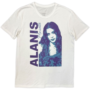 Alanis Morissette - Portrait Photo Uni Wht T-Shirt i gruppen MERCHANDISE / T-shirt / Pop-Rock hos Bengans Skivbutik AB (5650169r)