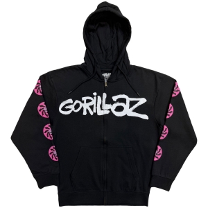 Gorillaz - Repeat Pazuzu Uni Char Zip Hoodie i gruppen MERCHANDISE / Hoodies / Pop-Rock hos Bengans Skivbutik AB (5650171r)
