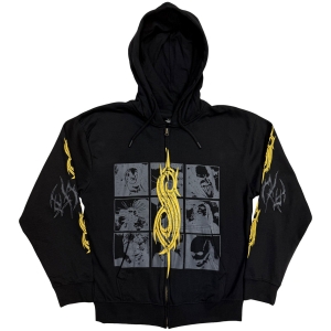 Slipknot - The End So Far Tribal-S Band Uni Bl Zip Hoodie i gruppen MERCHANDISE / Hoodies / Hårdrock hos Bengans Skivbutik AB (5650173r)