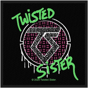 Twisted Sister - Spray Logo Standard Patch i gruppen MERCHANDISE / Tygmärke / Hårdrock hos Bengans Skivbutik AB (5653126)