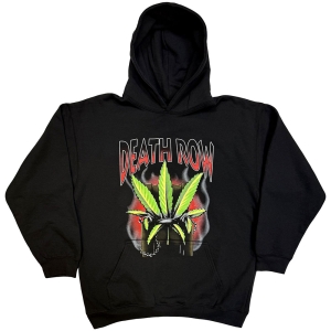 Death Row - Leaf Uni Bl Hoodie i gruppen MERCHANDISE / Hoodies / Hip Hop-Rap hos Bengans Skivbutik AB (5653201r)