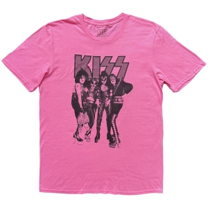 Kiss - Dressed To Kill Uni Pink T-Shirt i gruppen MERCHANDISE / T-shirt / Hårdrock hos Bengans Skivbutik AB (5653209r)
