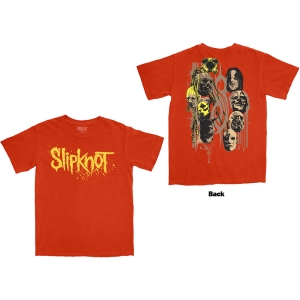 Slipknot - Splatter Logo Uni Orange T-Shirt i gruppen MERCHANDISE / T-shirt / Hårdrock hos Bengans Skivbutik AB (5653223r)