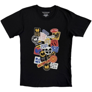 Wu Tang - Badges Uni Bl T-Shirt i gruppen MERCHANDISE / T-shirt / Hip Hop-Rap hos Bengans Skivbutik AB (5653228r)
