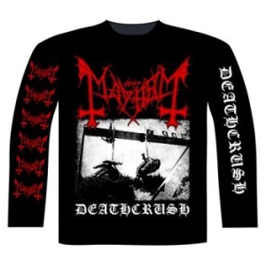 Mayhem - L/S Deathcrush (M) i gruppen MERCHANDISE / T-shirt / Kommande / Hårdrock hos Bengans Skivbutik AB (5656581)