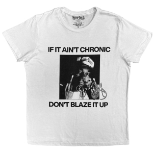 Snoop Dogg - Chronic Signature Uni Wht T-Shirt i gruppen MERCHANDISE / T-shirt / Nyheter / Hip Hop-Rap hos Bengans Skivbutik AB (5657661r)