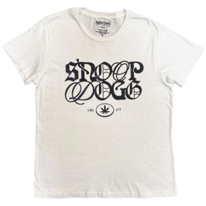 Snoop Dogg - Lettering Mash Up Uni Wht T-Shirt i gruppen MERCHANDISE / T-shirt / Nyheter / Hip Hop-Rap hos Bengans Skivbutik AB (5657662r)