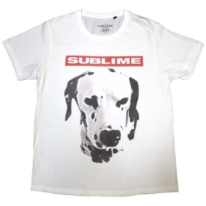 Sublime - Dog Uni Wht T-Shirt i gruppen MERCHANDISE / T-shirt / Nyheter / Punk hos Bengans Skivbutik AB (5657664r)