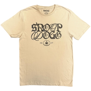 Snoop Dogg - Lettering Mash Up Uni Sand T-Shirt i gruppen MERCHANDISE / T-shirt / Nyheter / Hip Hop-Rap hos Bengans Skivbutik AB (5657854r)