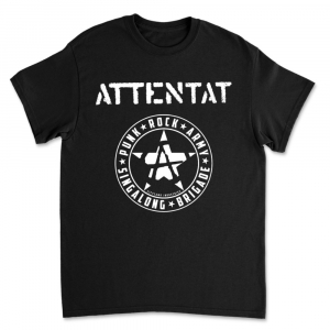 Attentat - Singalong (Black T-Shirt) i gruppen MERCHANDISE / T-shirt / Nyheter / Punk hos Bengans Skivbutik AB (5659171r)