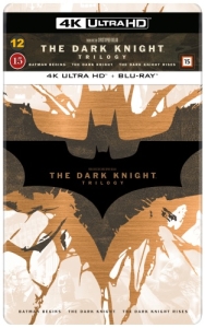 Movie - Dark Knight Trilogy Library Steelbook (4 i gruppen Film / Film UHD-4K / Action hos Bengans Skivbutik AB (5660364)