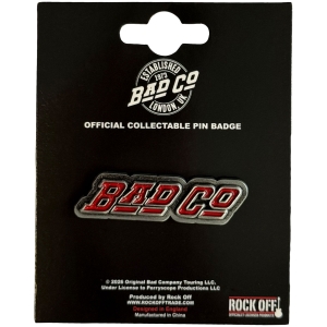 Bad Company - Slant Logo Pin Badge i gruppen MERCHANDISE / Pin-Button Badge / Pop-Rock hos Bengans Skivbutik AB (5663203)