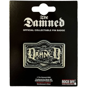 Damned - The Black Album Logo Pin Badge i gruppen MERCHANDISE / Pin-Button Badge / Punk hos Bengans Skivbutik AB (5663212)