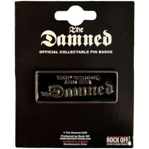 Damned - Skip School Pin Badge i gruppen MERCHANDISE / Pin-Button Badge / Punk hos Bengans Skivbutik AB (5663214)