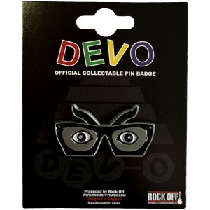 Devo - Oh, No! Glasses Pin Badge i gruppen MERCHANDISE / Pin-Button Badge / Elektroniskt hos Bengans Skivbutik AB (5663215)