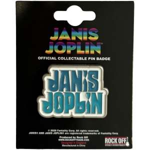 Janis Joplin - Stacked Logo Pin Badge i gruppen MERCHANDISE / Pin-Button Badge / Pop-Rock hos Bengans Skivbutik AB (5663217)
