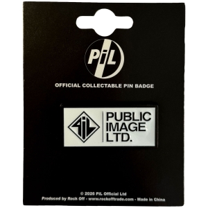 Pil - New Logo Stacked Text Pin Badge i gruppen MERCHANDISE / Pin-Button Badge / Pop-Rock hos Bengans Skivbutik AB (5663229)