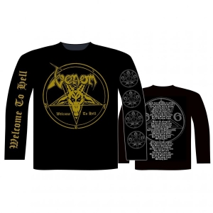 Venom - L/S Welcome To Hell (L) i gruppen MERCHANDISE / T-shirt / Kommande / Hårdrock hos Bengans Skivbutik AB (5663920)