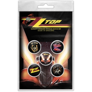 Zz Top - Eliminator Button Badge Pack i gruppen MERCHANDISE / Pin-Button Badge / Pop-Rock hos Bengans Skivbutik AB (5665324)