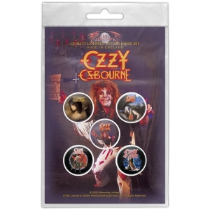 Ozzy Osbourne - Diary Of A Madman Button Badge Pack i gruppen MERCHANDISE / Pin-Button Badge /  /  hos Bengans Skivbutik AB (5665325)