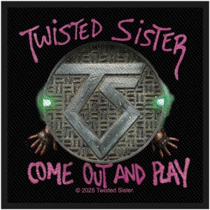 Twisted Sister - Come Out And Play Standard Patch i gruppen MERCHANDISE / Tygmärke / / hos Bengans Skivbutik AB (5665471)