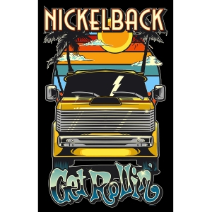 Nickelback - Get Rollin' Textile Poster i gruppen MERCHANDISE / Merch / Pop-Rock hos Bengans Skivbutik AB (5665478)