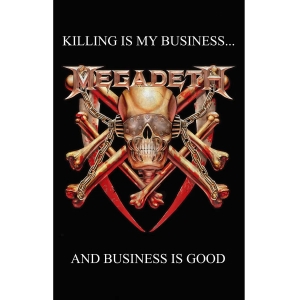 Megadeth - Killing Is My Business Textile Poster i gruppen MERCHANDISE / Merch / Nyheter / Hårdrock hos Bengans Skivbutik AB (5665481)