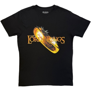 Lord Of The Rings - Shiny Gold Ring Uni Bl T-Shirt i gruppen MERCHANDISE / T-shirt / Nyheter / Film-Musikal hos Bengans Skivbutik AB (5665547r)