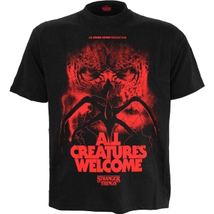 Stranger Things - All Creatures Welcome - T-Shirt i gruppen MERCHANDISE / T-shirt / Nyheter / Film-Musikal hos Bengans Skivbutik AB (5665976r)