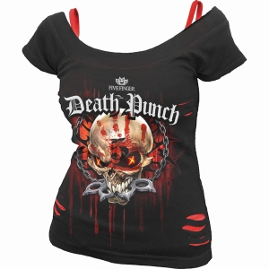 Five Finger Death Punch - Assassin - Ladies Ripped Top i gruppen MERCHANDISE / T-shirt / Nyheter / Hårdrock hos Bengans Skivbutik AB (5665982r)