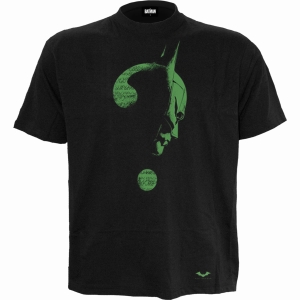 Batman - Riddler - Glow In The Dark Logo - T-Shirt i gruppen MERCHANDISE / T-shirt / Nyheter / Film-Musikal hos Bengans Skivbutik AB (5666010r)
