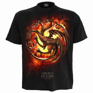 House Of The Dragon - Dragon Flames - T-Shirt i gruppen MERCHANDISE / T-shirt / TV-serie hos Bengans Skivbutik AB (5666018r)