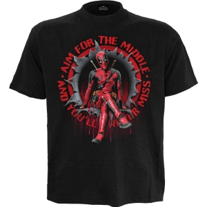 Deadpool - Aim For The Middle - T-Shirt i gruppen MERCHANDISE / T-shirt / Nyheter / Film-Musikal hos Bengans Skivbutik AB (5666026r)