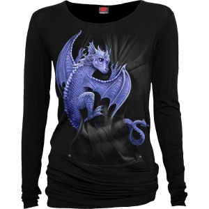 Spiral - Pocket Dragon - Ladies Longsleeve Baggy i gruppen MERCHANDISE / T-shirt / Nyheter / Övrigt hos Bengans Skivbutik AB (5666394r)